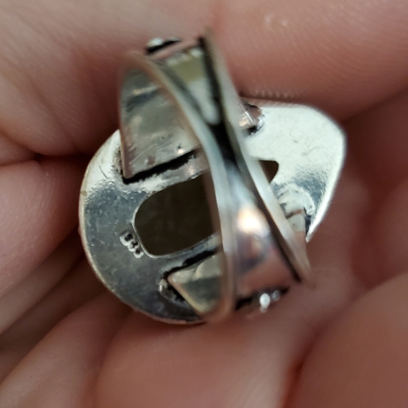 New Moss Prehnite 925 Silver Ring. - Picture 8 of 12